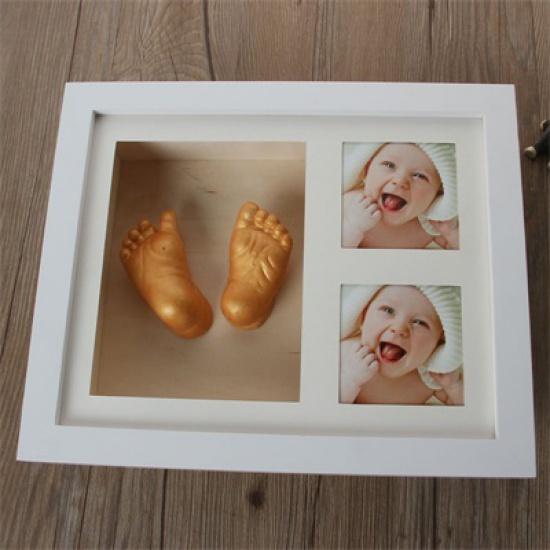 Форма для детской руки, ног, фоторамка с принтом, DIY 3D комплект для литья из гипса, стерео клон, отпечаток руки, след, мемориал, запись для выращивания