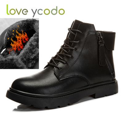 Женские осенне-зимние модные ботильоны Marton с теплой короткой плюшевой подкладкой и подкладкой из дышащей ткани