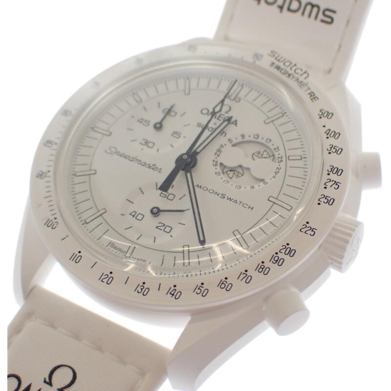 Swatch SO33W700 Часы белая керамика/Нейлон мужские белый Циферблат