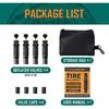 MARIE Automatic Tire Deflator Kit (10-30 PSI), 4PCS Adjustable Auto Stop Air Down Tire Deflator Kit for Offroad