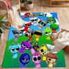 Colorful Creatures Gathering Floor Mat Perfect for Entryway Foyer Balcony Outdoor Antislip Carpet Decorate Offices Perfect Gift for Friends & Family