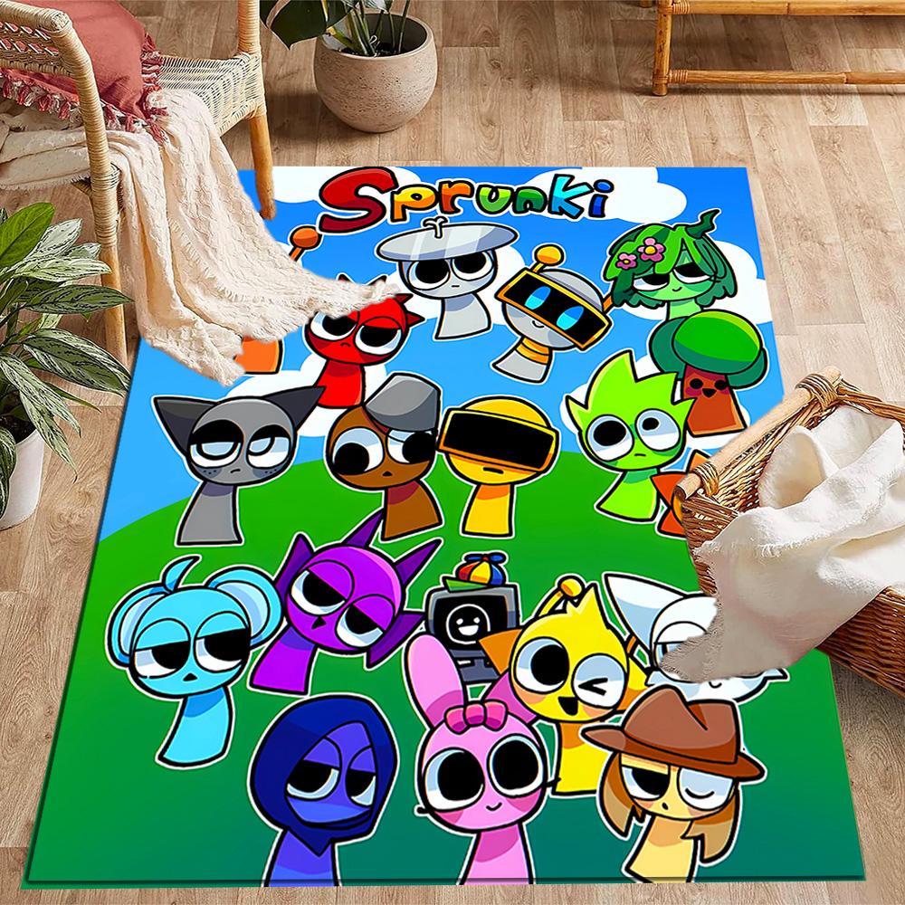 Colorful Creatures Gathering Floor Mat Perfect for Entryway Foyer Balcony Outdoor Antislip Carpet Decorate Offices Perfect Gift for Friends & Family