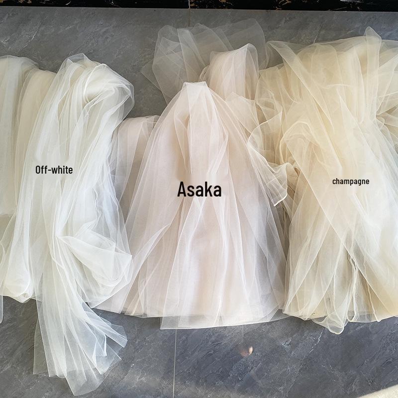 Светло-розовая марлевая занавеска с цветами сакуры с розовым нефритом и акцентами цвета розовой фасолевой пасты - швейцарская противомоскитная сетка для потолка салона красоты.