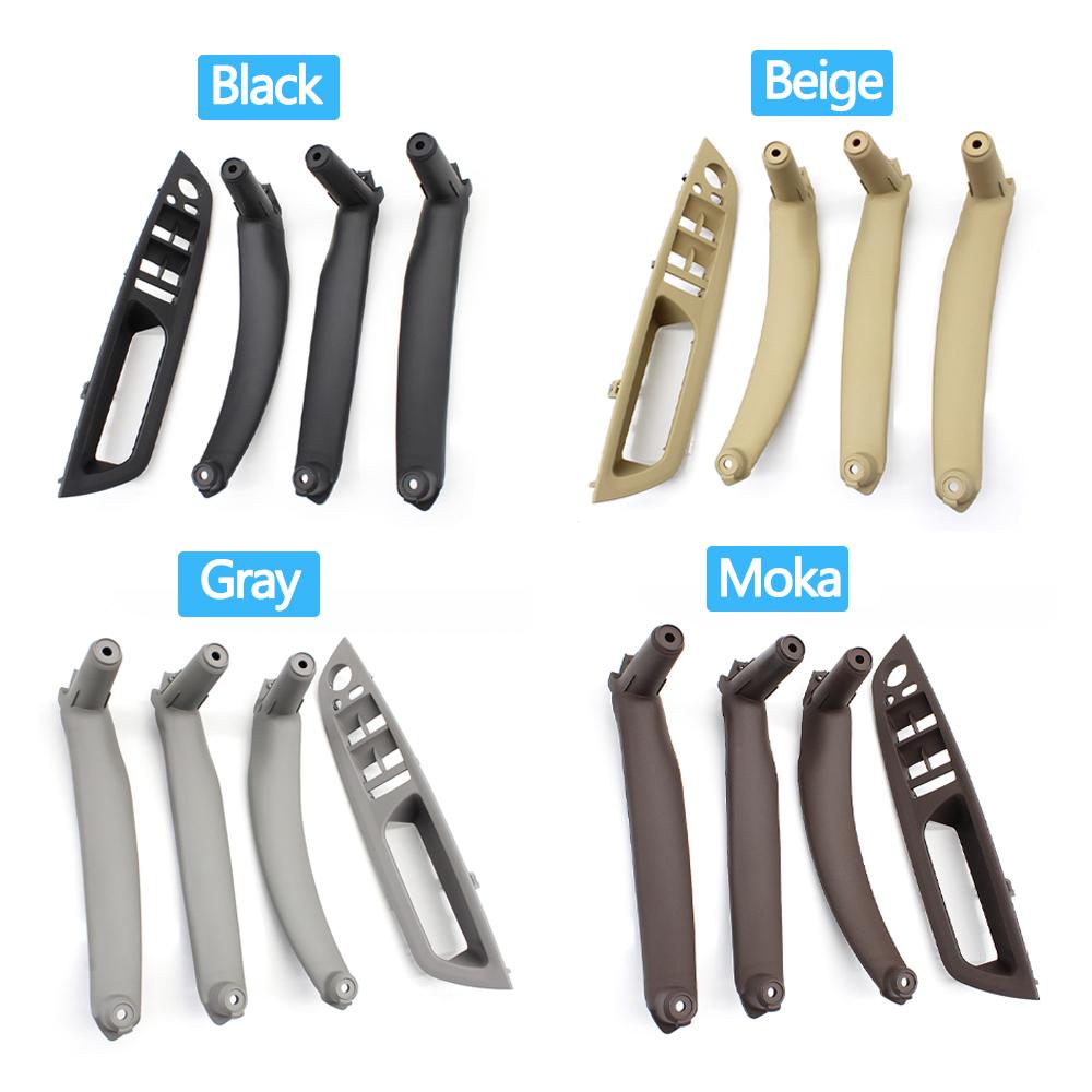 4pcs Set LHD RHD Interior Door Armrest Pull Handle Cover Trim Replacement For BMW X5 X6 E70 E71 E72