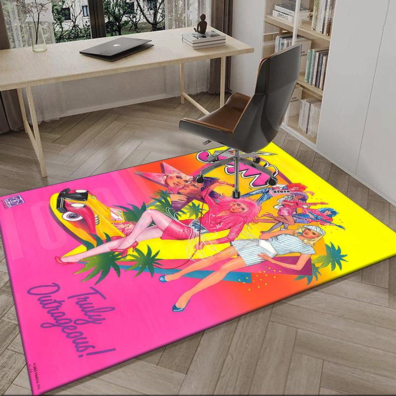 Jem Anime Characters Carpet, Kitchen Rugs, Yoga Mat, Non-Slip Mats, Rug for Bathroom, Living Room bedroom, Camping Rugs Christmas Gift