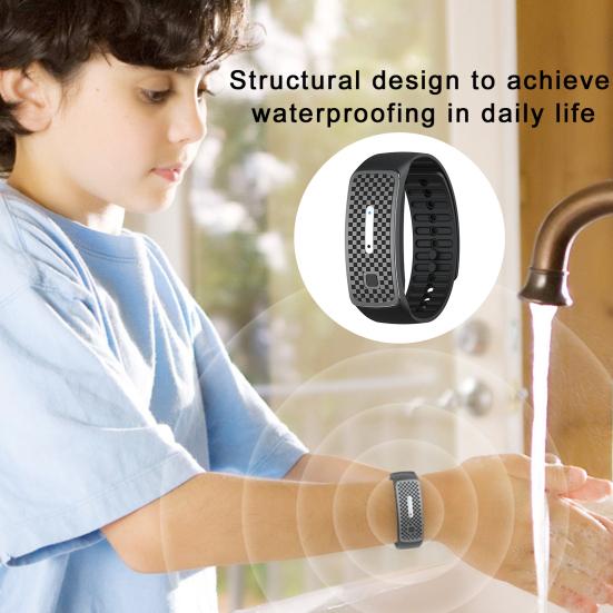 Ultrasonic Anti-mosquito Bracelet Rechargeable Mosquito Repellent Wristband Waterproof Long-lasting Electronic Wristband for All Ages