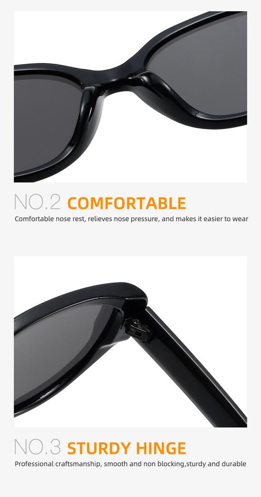 Retro Simple Cat Eye Sunglasses Women Men Exquisite Sexy Luxury Sun Glasses Go Out Travel Seaside Shade Glasses