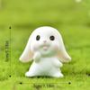 Милый кролик кролик украшение смоляной домашний мини кролик миниатюрные фигурки миниатюрный ландшафт украшение дома пасхальное украшение