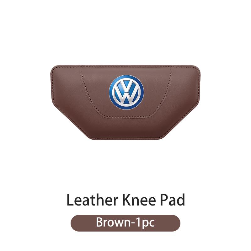 For Volkswagen VW Car Trapeze Leather Knee Pad Leg Pain Relief Anti Fatigue Cushion Golf 4 5 6 7 Polo Jetta Sagitar Magotan zj1