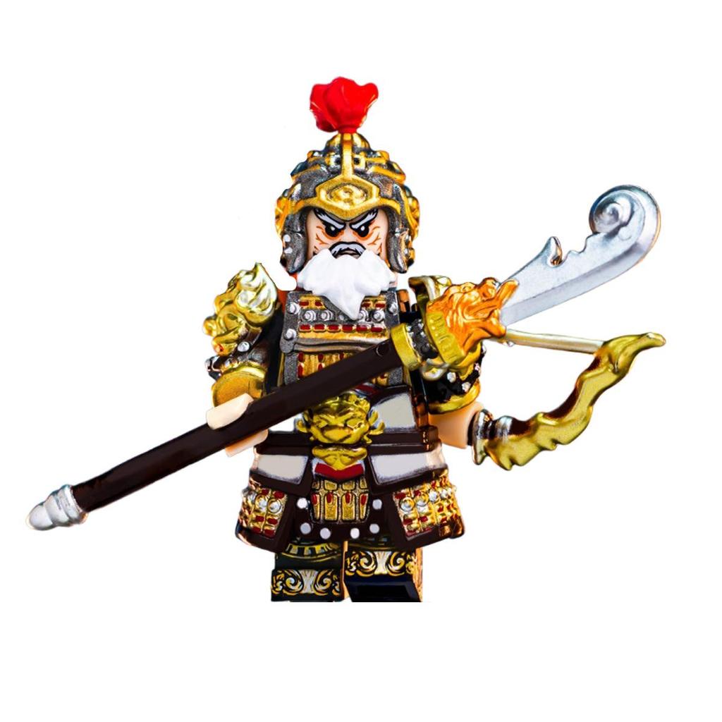 Минифигурка Монгольской кавалерии Западной Чу, Полные доспехи, Оружие, совместимое с LEGO.