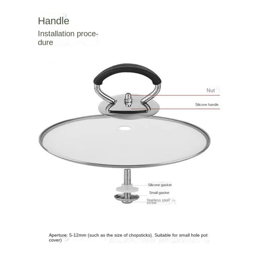 2 шт. ручка для кастрюли из нержавеющей стали, противоожоговая крышка для кастрюли, ручка для кухни, аксессуары