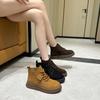 2025 Autumn and Winter New Comfortable Retro Boots Women's Short Boots Brown Western Boots British Style Maillard Martin Boots