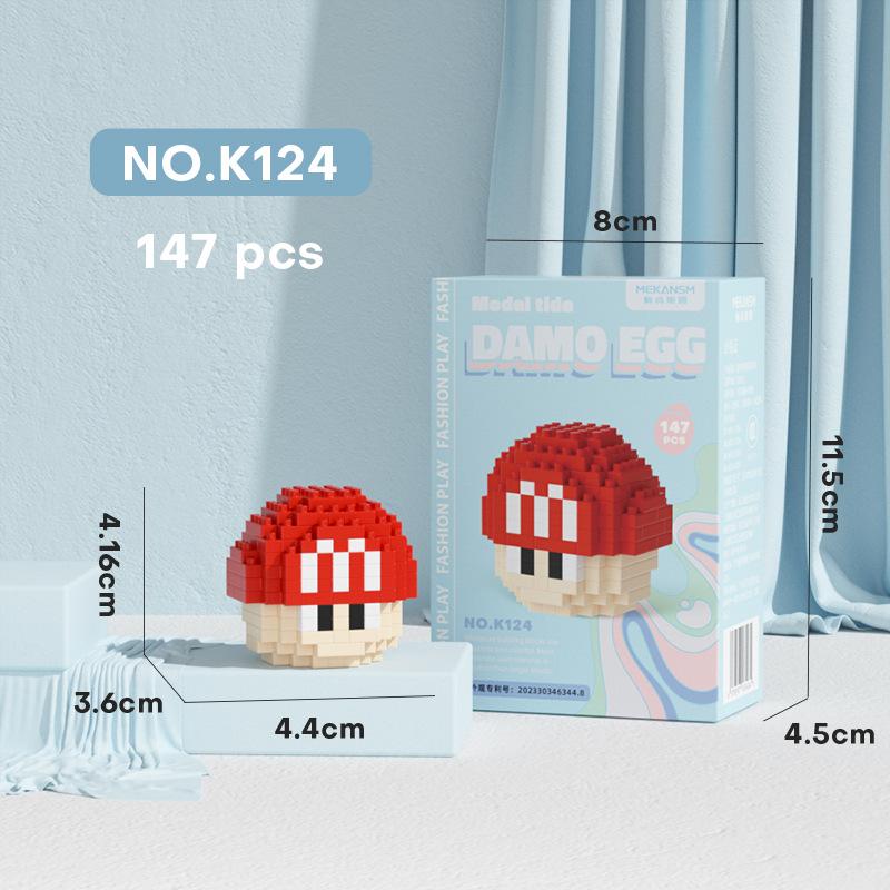 Фигурка Super Mario Bros Микро Строительные Блоки Боузер Луиджи Йоши DIY Пазлы для Сборки Мини Кирпичики Игрушки для Рождественского Подарка