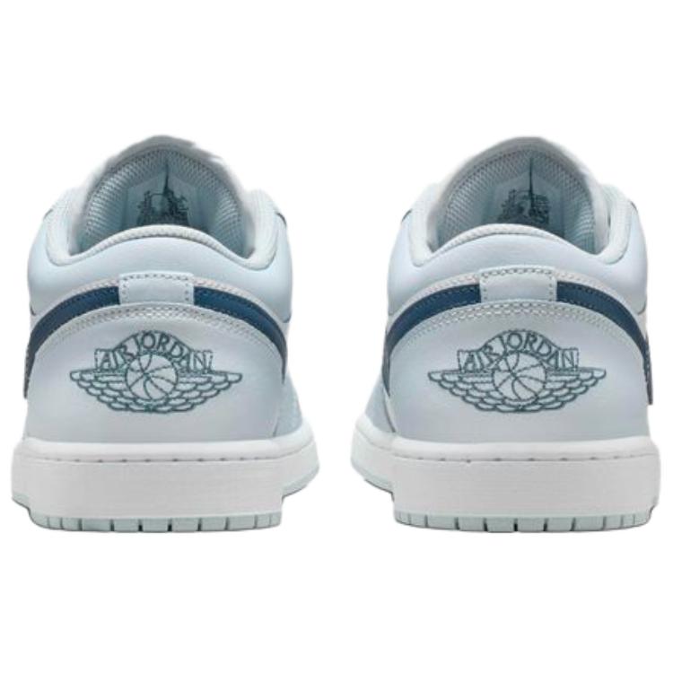 Jordan Air Jordan 1 Low Винтажные Баскетбольные Кроссовки Мужские Светло-голубой Белый 553558-400