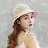 Hats for Women Summer Braided Beach Sun Hat Solid Color Sunshade Lady Sun Visor 6cm Brim Sunhat Travel Vacation