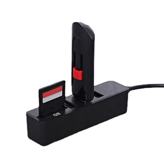 USB-хаб Многофункциональная док-станция Plug and Play Высокоскоростная передача данных USB2.0 Кардридер SD/TF 5-в-1 Многопортовый адаптер