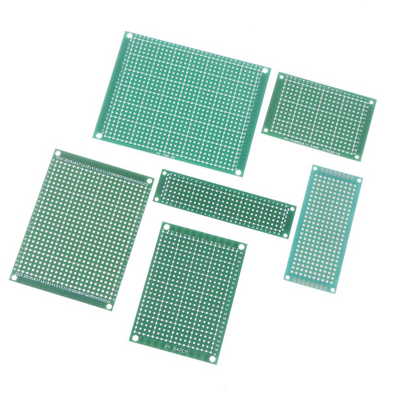 5 шт. печатная плата прототипа 2X8 3X7 4X6 5X7 6X8 7X9 см двухсторонняя универсальная печатная плата печатной платы прототипа для Arduino