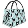 Многоразовая сумка для ланча Бостонский терьер и собака изолированный ланч-бокс сумка-холодильник сумка-органайзер для работы на открытом воздухе пикник