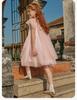 David Bella Children's Mesh Dress Summer Dress New Girl's Elegant Princess Dress Medium Large Children's Dress