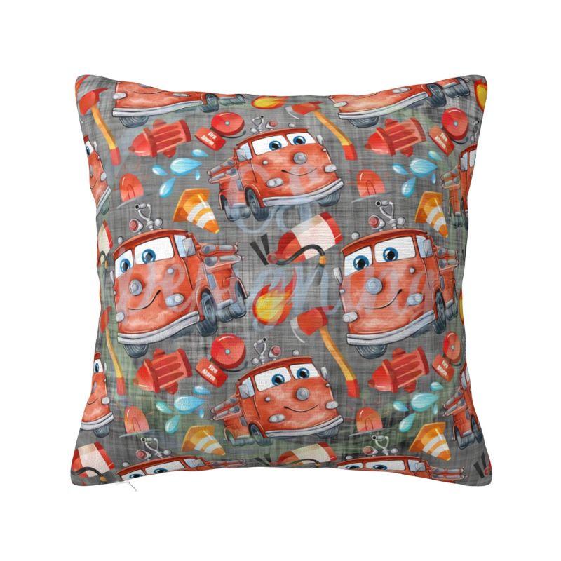 Custom Fashion Lightning McQueen Cartoon Cushion Cover 45x45cm Soft Pillow for Sofa Square Pillowcase