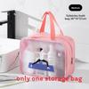 Portable Large Makeup Bag With Waterproof Pvc Material For Travel And Bathroom Storage