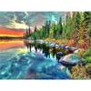 5d алмазная живопись Новое поступление Снежная гора озеро пейзаж полная алмазная мозаика пейзаж рукоделие домашний декор