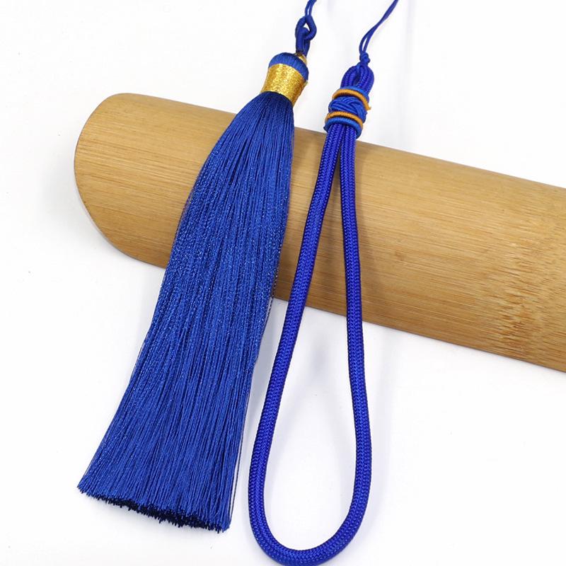 Nylon Pineapple Knot Hanging Rope with Tassels and Double Pull Rings - Car Gift Pendant