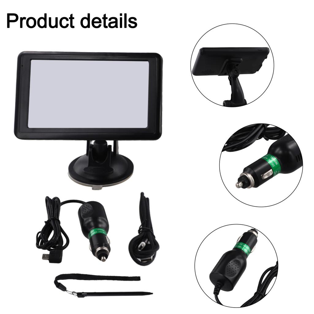 5-дюймовый GPS-навигатор с сенсорным экраном Hd TFT, 8 ГБ ПЗУ для AVI/MP4/3GP/MPG/MP3/WMA/FM-передатчика/игры для IGO Primo Map