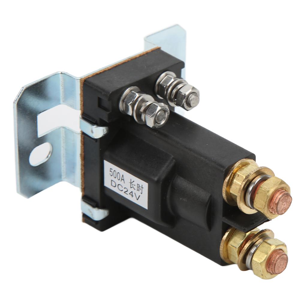 24 В 500 А Пусковое реле Красная медь Большой ток Нормально разомкнутое для вилочного погрузчика Инженерная Автомобильная Мультиаккумуляторная система