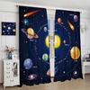 Солнечная система Детские оконные шторы, Космические оконные шторы для спальни Вселенная Планеты Галактика Астрономия Оконные драпировки