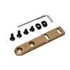 Aluminum Flashlights Mounting Plate for M300 M600, Vertical Configuration with Multiple Openings for Outdoor Equipment Systems