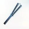 Foldable Comb Stainless Steel Practice Training Butterfly Knife Comb Beard Moustache Brushes Salon Hairdressing Styling Tool