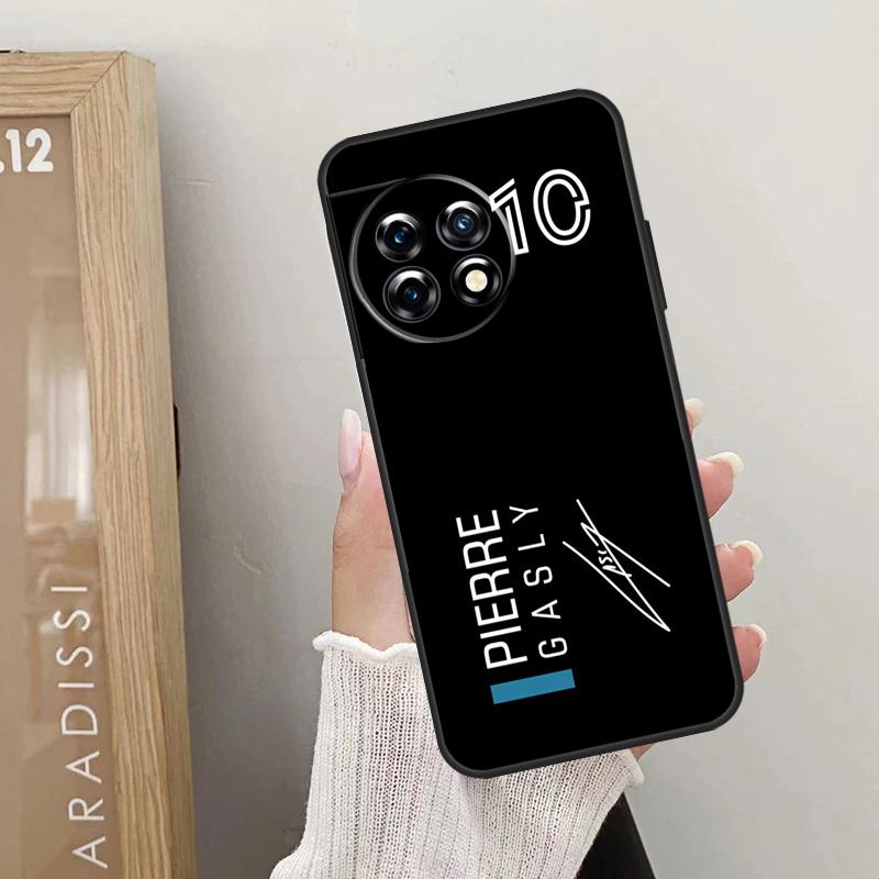 Pierre Gasly 10 F1 Case For OnePlus 10T 10R 12R 9R 8T 12 11 9 10 Pro Nord CE 2 3 Lite CE4 2T N10 N20 N30 Cover