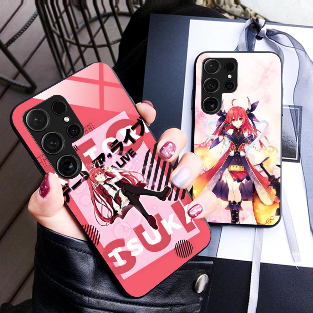 Date a Live Котори Ицука Стеклянный Чехол для Мобильного Телефона для Samsung Galaxy S26 S25 S24 S23 S22 S21 S20 Note20 Plus FE Ultra Защитный Чехол