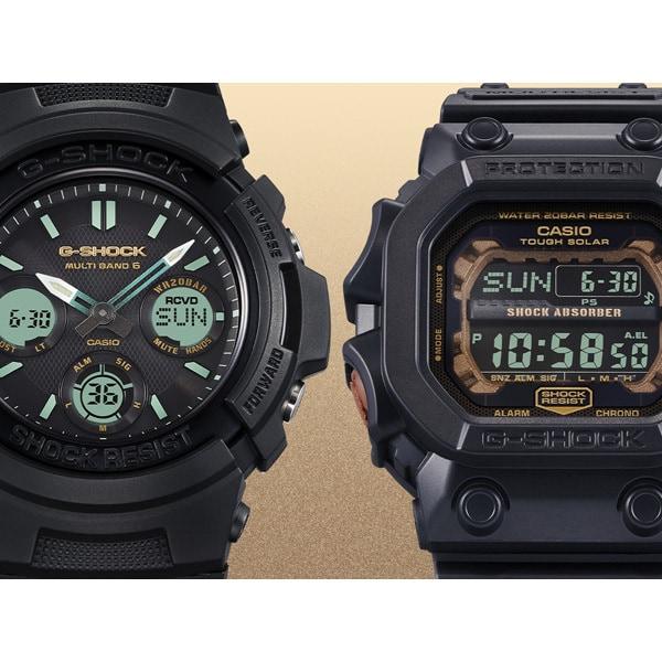 Casio Мужские часы G-SHOCK GX-56RC-1JF [серия G-SHOCK TEAL и BROWN COLOR] квадратные, черная смола