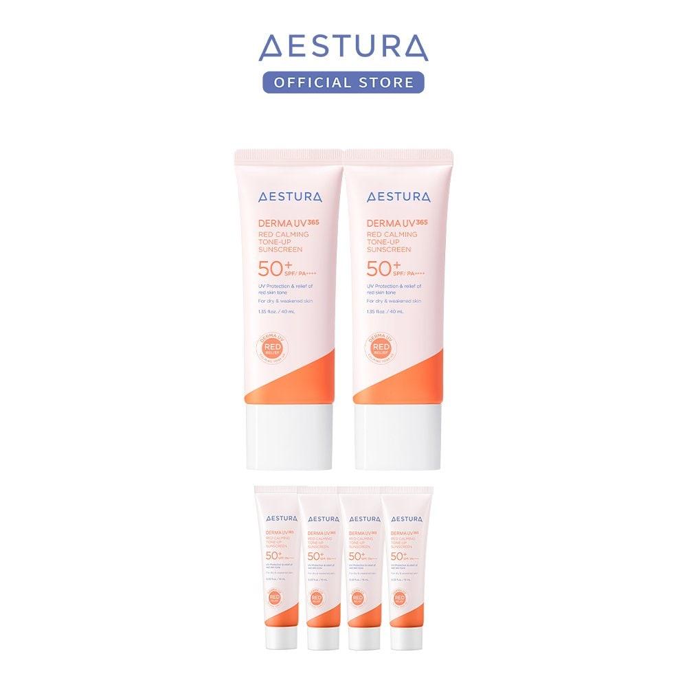 Aestura DermaUV365 Red Soothing Tone-Up Sun Cream 40ml x 2