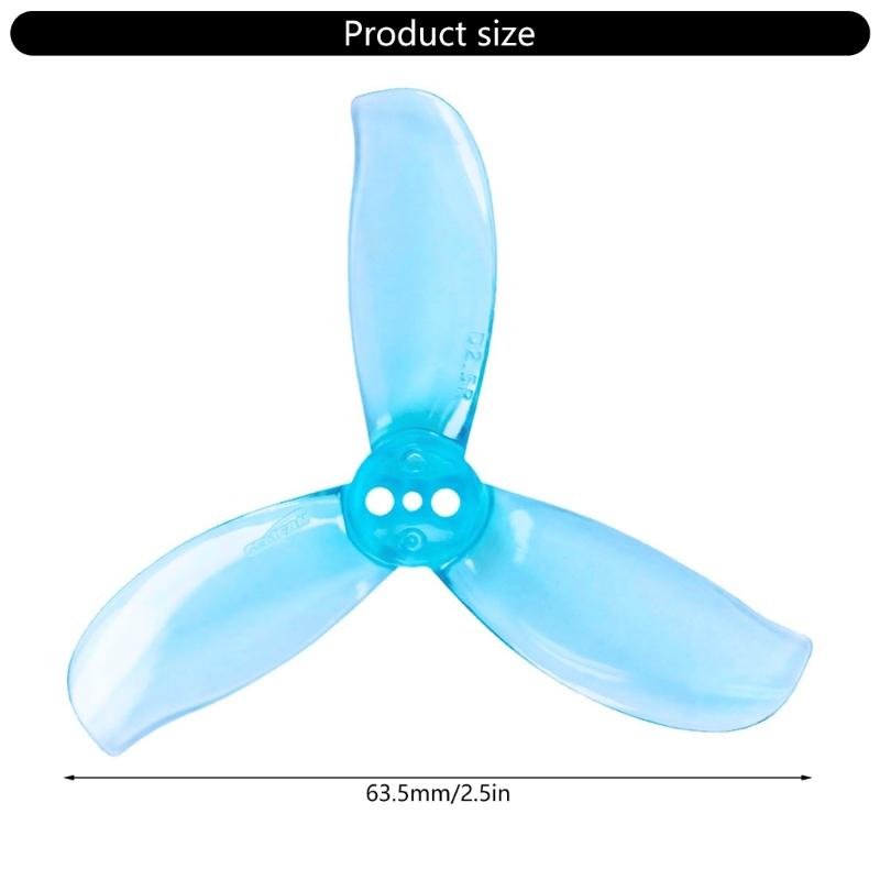 4pcs/Set 3 Blade Drones Propellers For 04 Drones Smooth and Clear Video 63.5mm Diameter 2.4in Pitches Lightweighted
