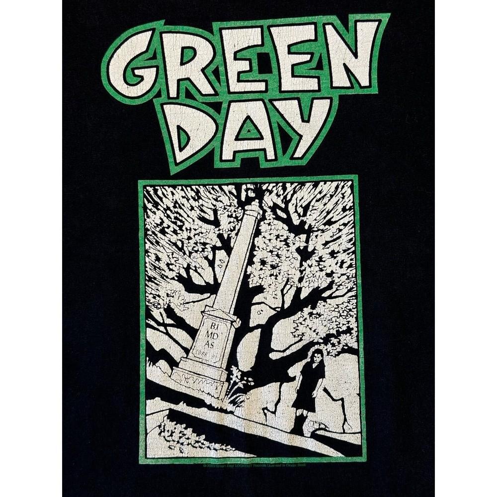 Винтажная футболка Green Day 2003 Хлопок Классическая Полный размер Унисекс S-5XL M347 Унисекс Футболка