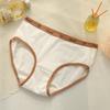3pcs/set Women's Cotton Mid Waist Alphabet Mirade Color Panties Soft Breathable Triangle Pants