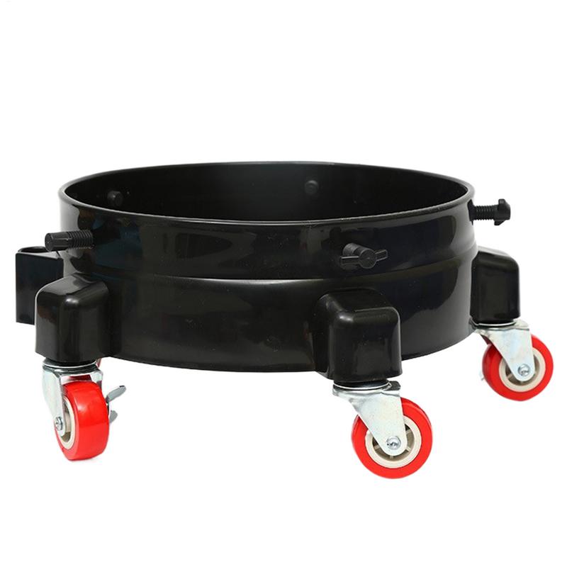 Car Wash Bucket Roller Bucket Cart Rolling Bucket Dolly 360 Swivel Bucket Storage Tray With Wheels For Car Wash Tools Accessory