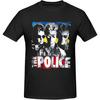 Xhaxhi Мужская футболка The Police Рок-группа Футболка с круглым вырезом Хлопковые повседневные рубашки Спортивные футболки для мужчин