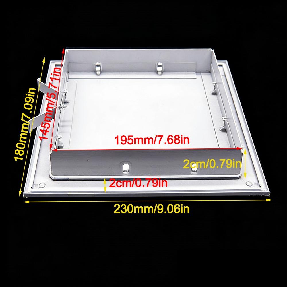 Durable Aluminum Alloy Access Panel White Snap-on Type Inspection Door Anti-corrosion Removable Wall Access Hatch Cover