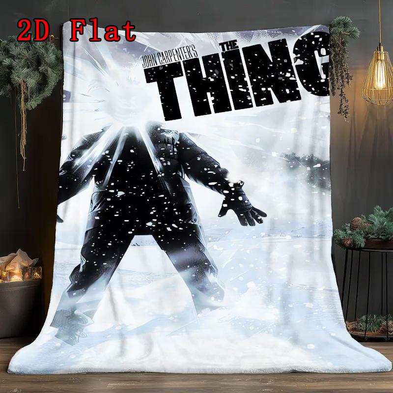 The Thing 2D Flat Pattern Flannel Blanket High quality All Seasons Warmth and Comfort Perfect for Christmas Gifts.SMT0917259
