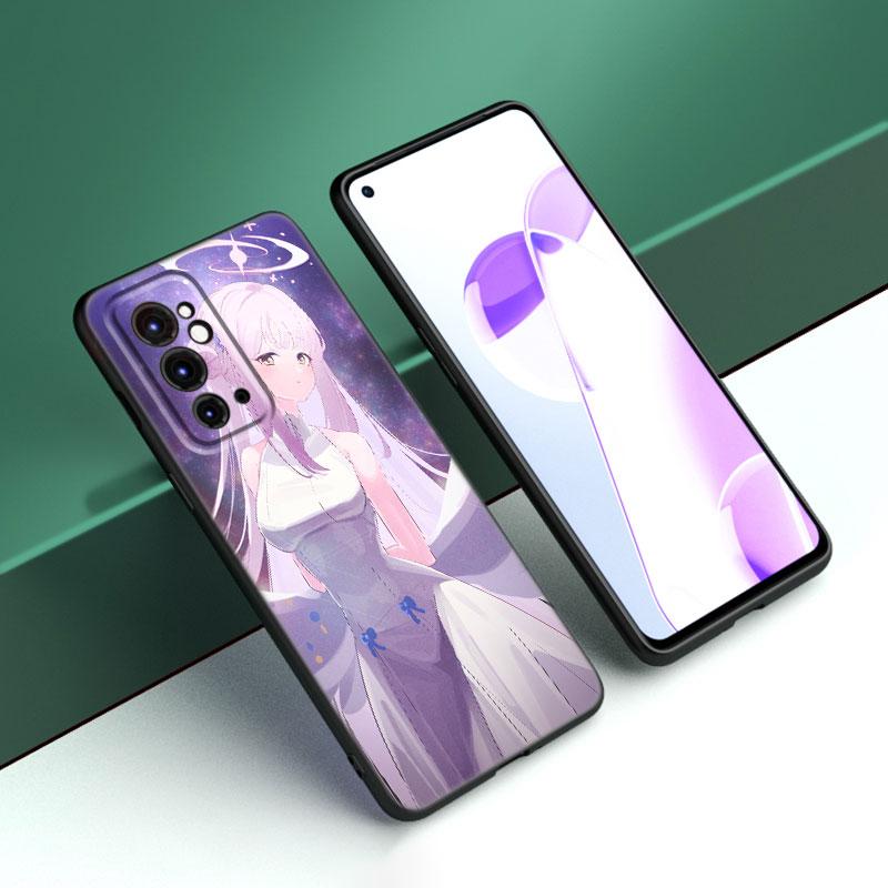 Blue Archive Game Black Silicone Phone Case For OnePlus 9 10 11 12 ACE 2V Pro 9RT 10T 10R Nord CE 2 3 Lite N10 N20 N30 5G