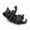1 шт. Милый держатель для телефона на стол в форме котенка, 3D-печать, регулируемая подставка для телефона в виде черной кошки, настольная подставка для телефона, животное, декор для стола