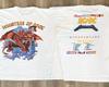 Monsters of Rock 1991 Винтажный стиль ACDC Metallica Queensrÿche Унисекс Футболка