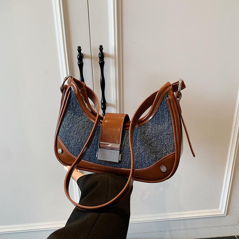 Ретро сумка женская 2025 новая осень и зима универсальная сумка-мессенджер простая в этом году популярная на плечо подмышку сумка-ведро