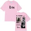 Singer Ckan Tour 2026 album graphics 100Cotton Mens Tshirt Fashion Hip Hop Oversized Retro Unisex Oneck Short Sleeve shirt