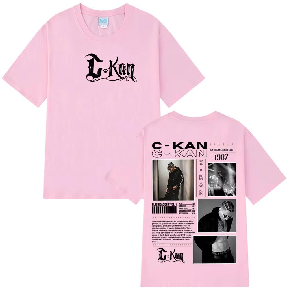 Singer Ckan Tour 2026 album graphics 100Cotton Mens Tshirt Fashion Hip Hop Oversized Retro Unisex Oneck Short Sleeve shirt