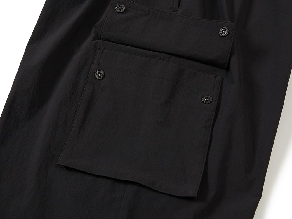 Snow Peak Брюки карго на шнурке Root и размер L GS-S25FURPT66, Мужские Женские, Черные,